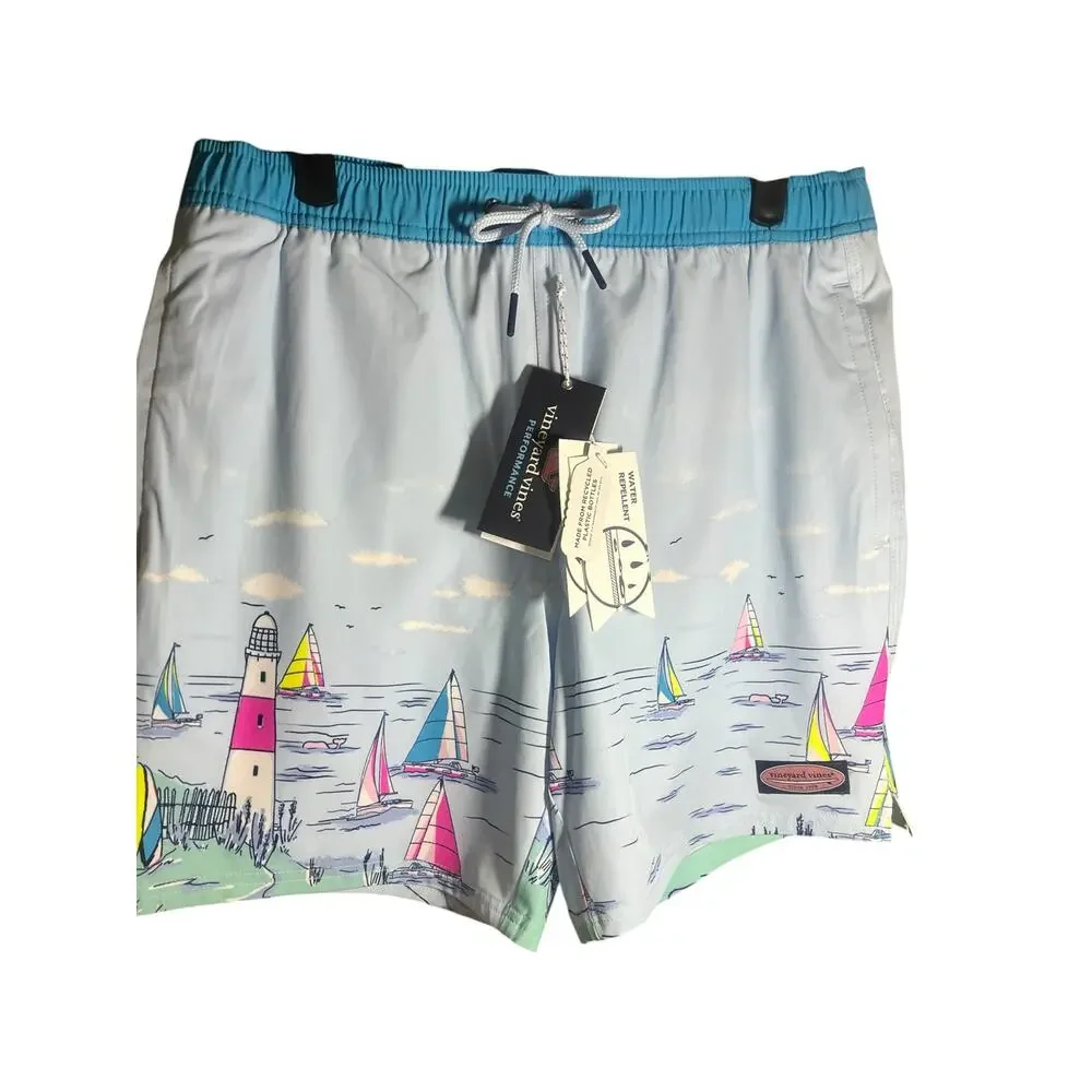 Vineyard Vines Men's Swimsuit Montauk Ice Water Size Small NWT MSRP $98.50